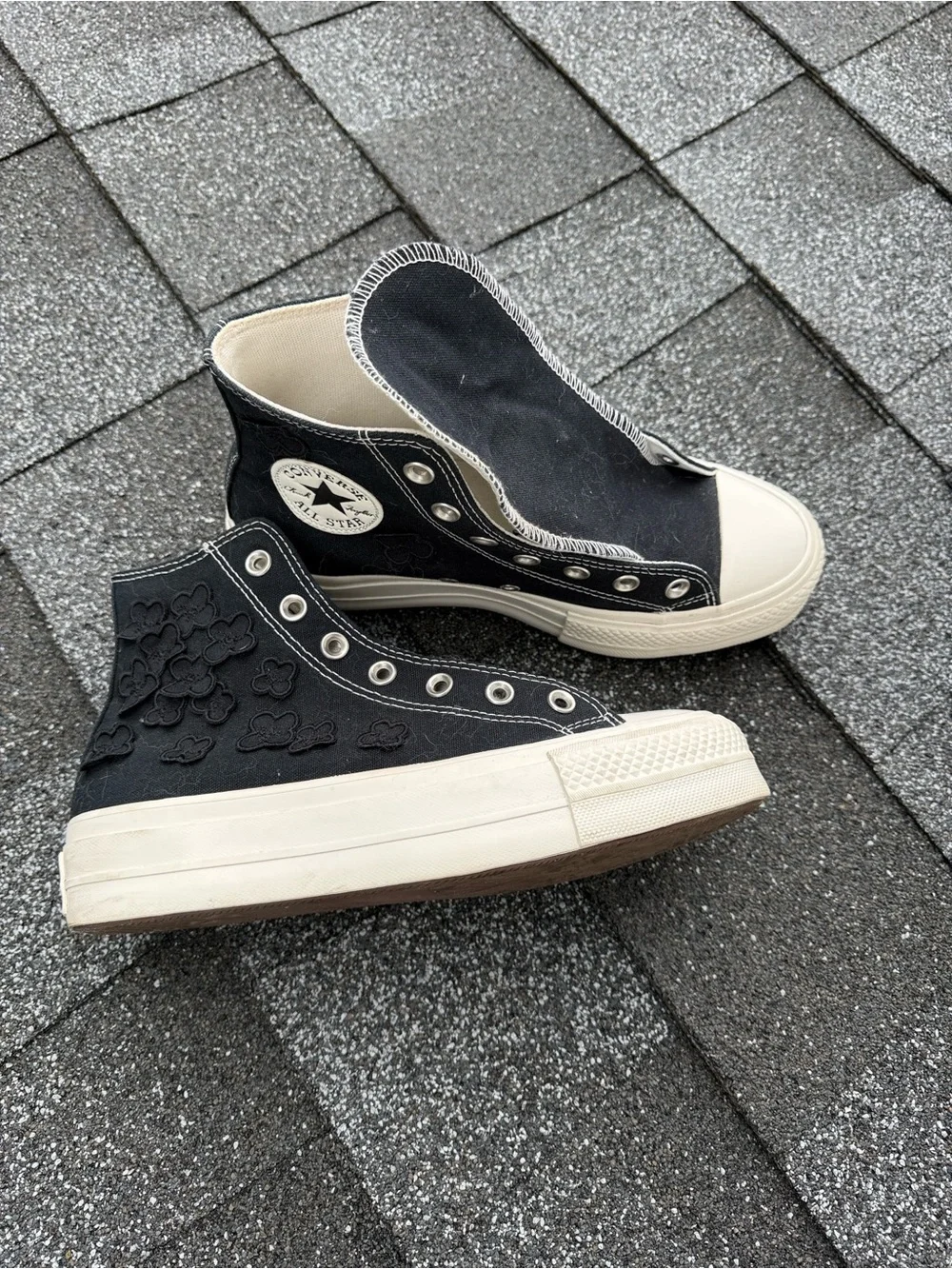 Converse CTAS 3D Floral Women's Platform High-Top Sneakers